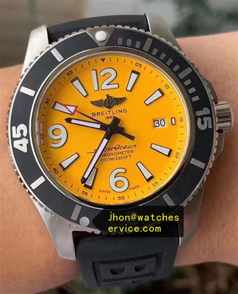 yellow breitling watch replica|breitling watches first copy.